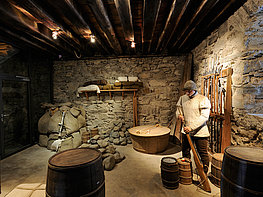 Mauterndorf Castle - exhibition inside about life in the Middle Ages