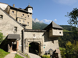 Hohenwerfen Fortress - view of the Marientor with side entrance