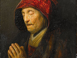 DomQuartier Salzburg - Painting by Rembrandt "Praying woman"