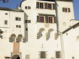 Hohensalzburg Fortress - view of the fortress buildings from the inner courtyard